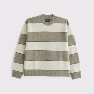 Abercrombie & Fitch A&f Essential Crew Sweater In Green