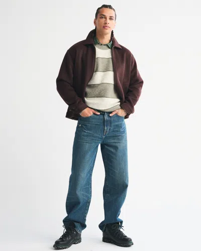 Abercrombie & Fitch A&f Essential Crew Sweater In Green