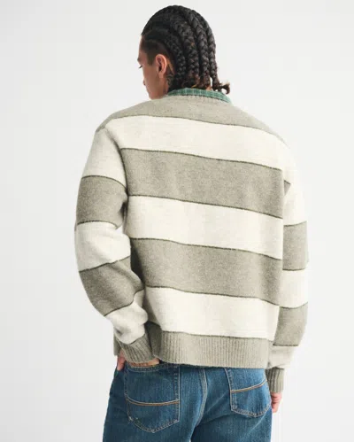 Abercrombie & Fitch A&f Essential Crew Sweater In Green