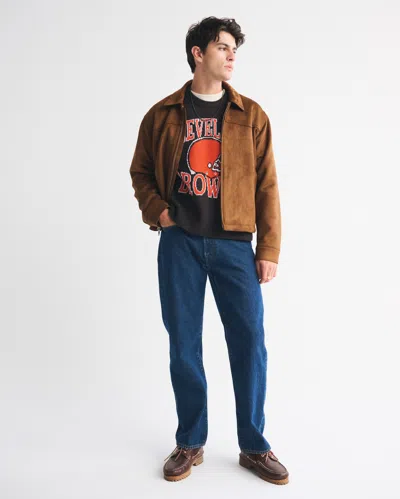 Abercrombie & Fitch Cleveland Browns Crew Sweater In Brown