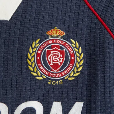 Abercrombie & Fitch Random Golf Club Soccer Jersey-inspired Sweater In Blue