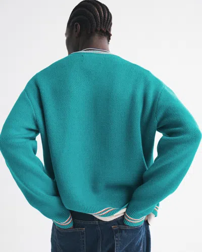 Abercrombie & Fitch Miami Dolphins Crew Sweater In Blue