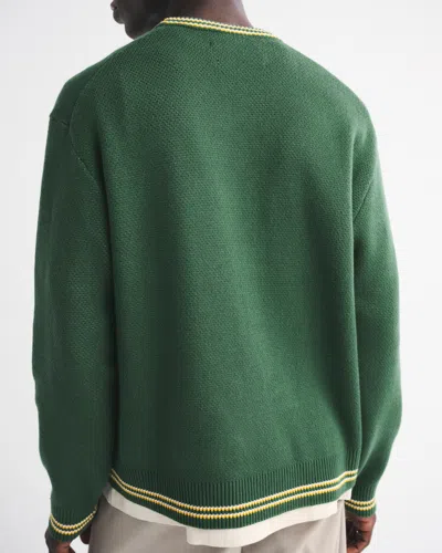 Abercrombie & Fitch Green Bay Packers Crew Sweater In Green