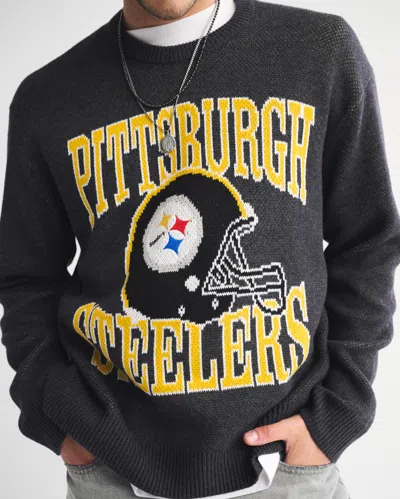 Abercrombie & Fitch Pittsburgh Steelers Crew Sweater In Blue