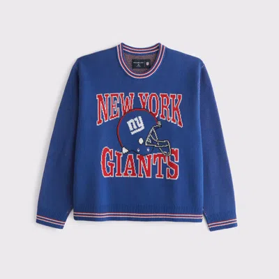 Abercrombie & Fitch New York Giants Crew Sweater In Brown
