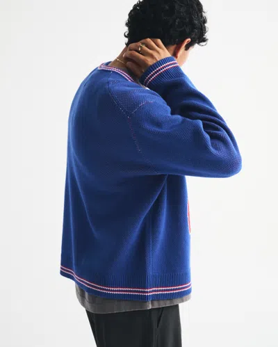 Abercrombie & Fitch New York Giants Crew Sweater In Brown