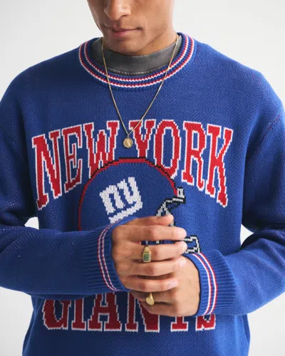 Abercrombie & Fitch New York Giants Crew Sweater In Brown