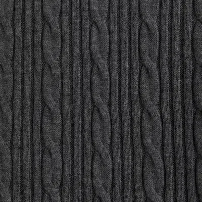 Abercrombie & Fitch Merino Wool-blend Cable Crew Sweater In Gray