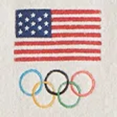 Abercrombie & Fitch Oversized Olympics Graphic Crew Sweater In Brown