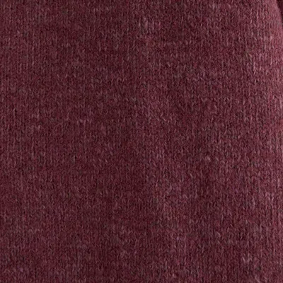 Abercrombie & Fitch Stitched Cardigan In Burgundy