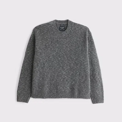 Abercrombie & Fitch A&f Essential Crew Sweater In Gray