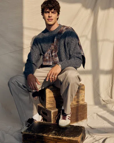 Abercrombie & Fitch Cozy Crew Sweater In Gray