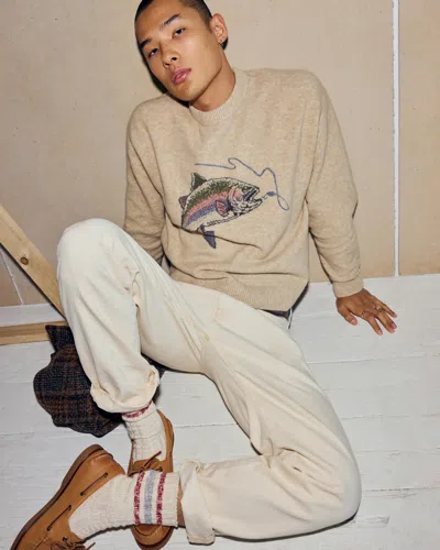 Abercrombie & Fitch A&f Essential Crew Sweater In White