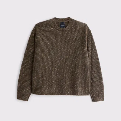 Abercrombie & Fitch A&f Essential Crew Sweater In Brown