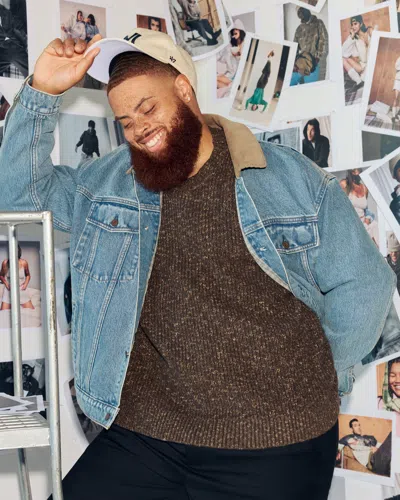 Abercrombie & Fitch A&f Essential Crew Sweater In Brown