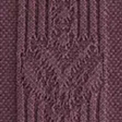 Abercrombie & Fitch Textural Striped Johnny Collar Sweater Polo In Purple