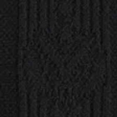 Abercrombie & Fitch Textural Striped Johnny Collar Sweater Polo In Black