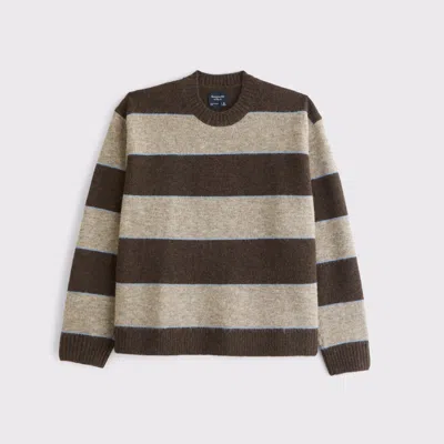 Abercrombie & Fitch A&f Essential Crew Sweater In Brown