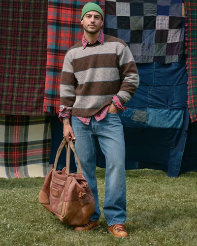 Abercrombie & Fitch A&f Essential Crew Sweater In Brown