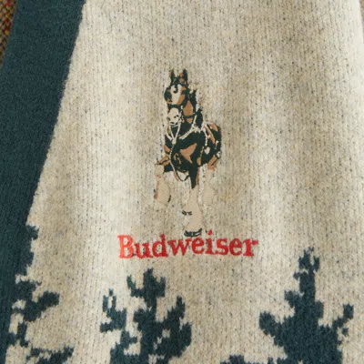 Abercrombie & Fitch Budweiser Cardigan In Brown