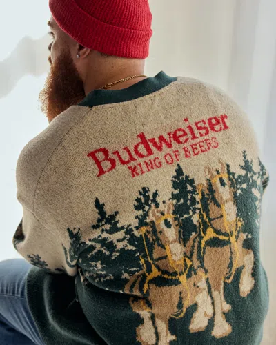Abercrombie & Fitch Budweiser Cardigan In Brown