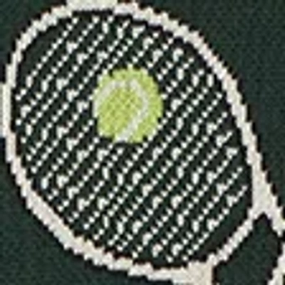 Abercrombie & Fitch Oversized Tennis Racket Graphic Crew Sweater In Green