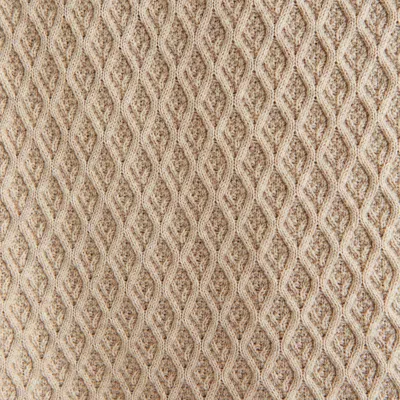 Abercrombie & Fitch Diamond Stitch Button-through Sweater Polo In Brown