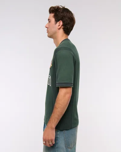 Abercrombie & Fitch Ducati Soccer Jersey-inspired Sweater In Blue