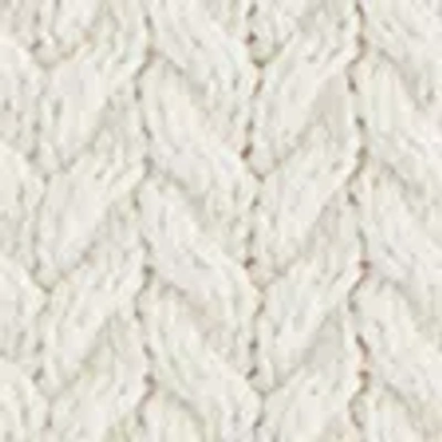 Abercrombie & Fitch Oversized Cable V-neck Sweater In White