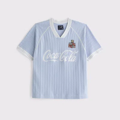 Abercrombie & Fitch Coca-cola Soccer Jersey-inspired Sweater In Purple