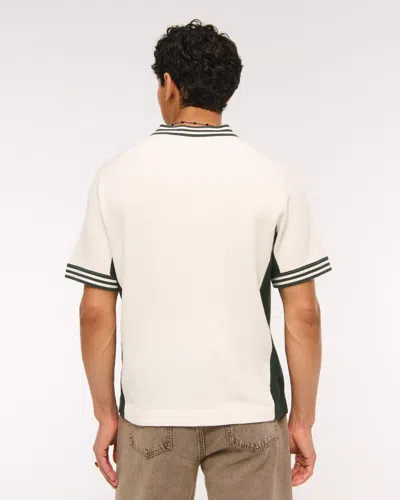 Abercrombie & Fitch Guinness Soccer Jersey-inspired Sweater In White
