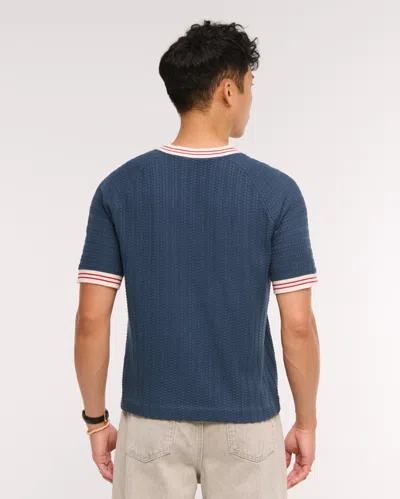 Abercrombie & Fitch Oracle Red Bull Racing Soccer Jersey-inspired Sweater In Blue