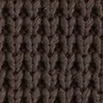 Abercrombie & Fitch Chunky Waffle Crew Sweater In Brown