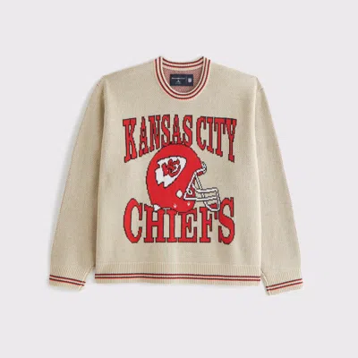 Abercrombie & Fitch Kansas City Chiefs Crew Sweater In Black