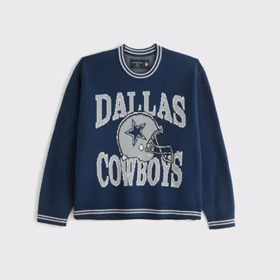 Abercrombie & Fitch Dallas Cowboys Crew Sweater In Black
