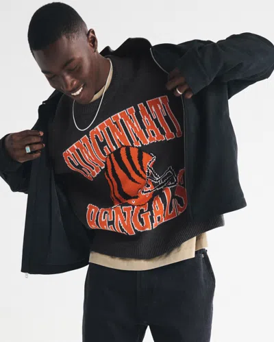Abercrombie & Fitch Cincinnati Bengals Crew Sweater In Neutral