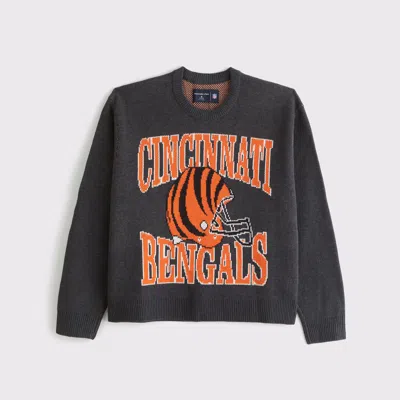 Abercrombie & Fitch Cincinnati Bengals Crew Sweater In Neutral