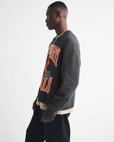 Abercrombie & Fitch Cincinnati Bengals Crew Sweater In Neutral