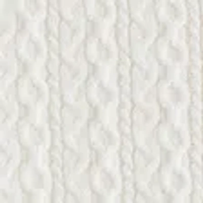 Abercrombie & Fitch Cable Button-through Sweater Polo In White