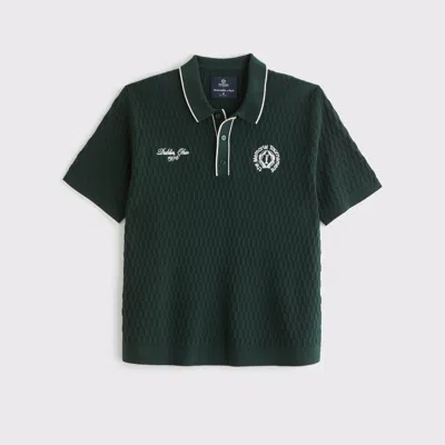 Abercrombie & Fitch Memorial Tournament Sweater Polo In Green