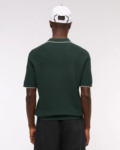 Abercrombie & Fitch Memorial Tournament Sweater Polo In Green