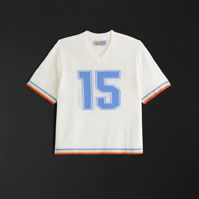 Abercrombie & Fitch Pride Football Jersey-inspired Sweater In White