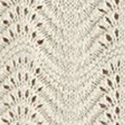 Abercrombie & Fitch Wavy Crochet-style Button-through Sweater Polo In Neutral