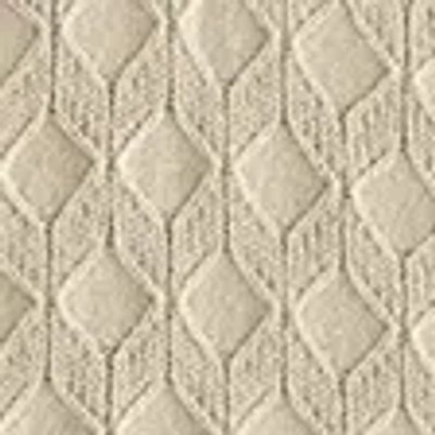 Abercrombie & Fitch Pointelle Stitch Johnny Collar Sweater Polo In White