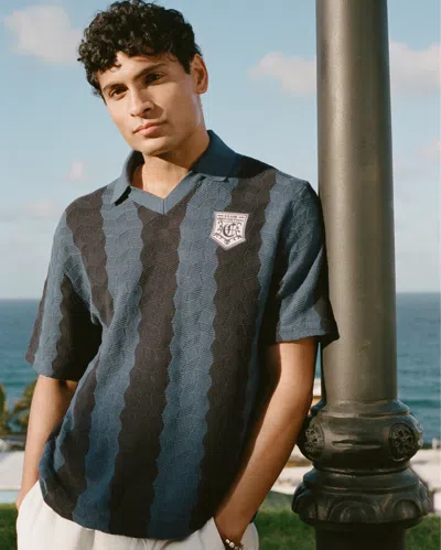 Abercrombie & Fitch Soccer Jersey-inspired Sweater In Blue