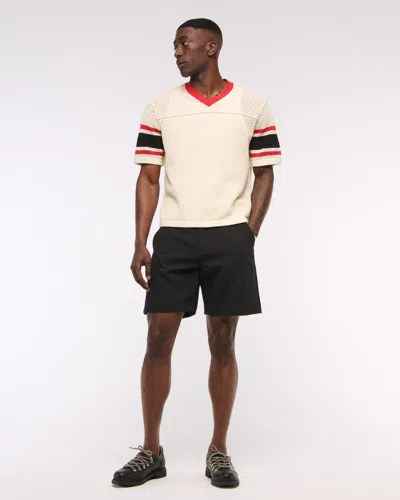 Abercrombie & Fitch Football Jersey-inspired Sweater In Brown