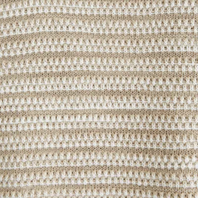 Abercrombie & Fitch Textural Striped Johnny Collar Sweater Polo In Blue