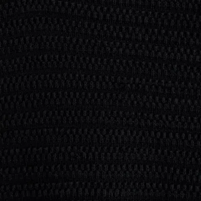 Abercrombie & Fitch Textural Striped Johnny Collar Sweater Polo In Black