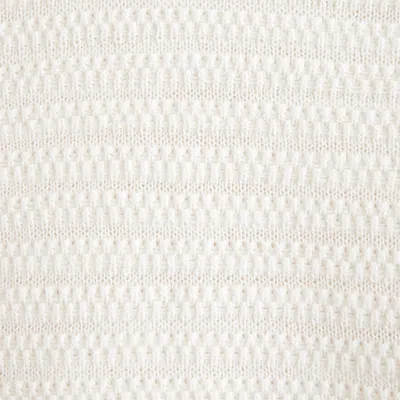 Abercrombie & Fitch Textural Striped Johnny Collar Sweater Polo In Neutral