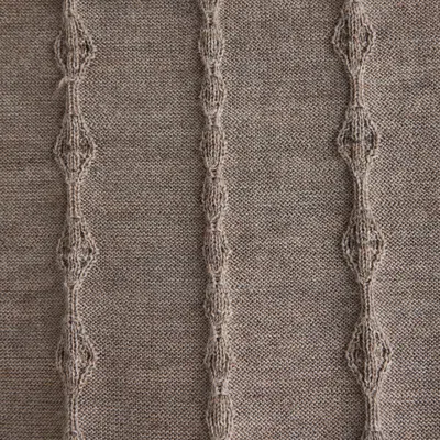 Abercrombie & Fitch Merino Wool-blend Stitch 3-button Sweater Polo In Brown